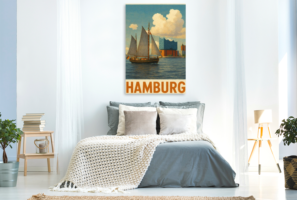 Historisches Segelschiff mit Elbphilharmonie