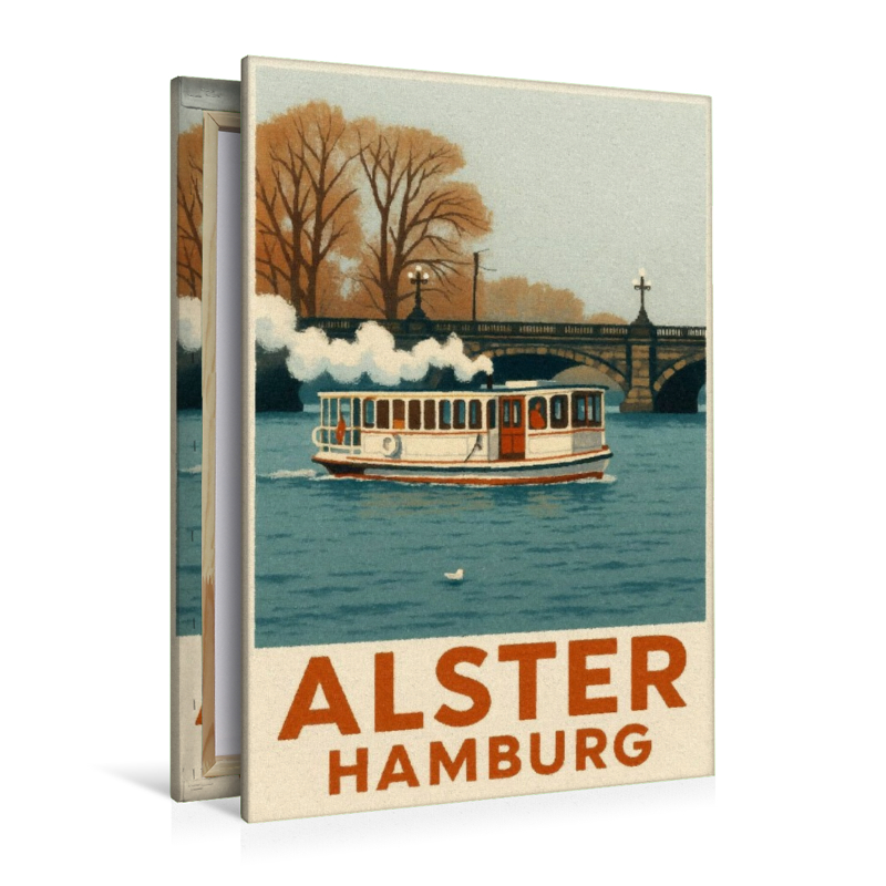 Dampfschiff auf der Alster