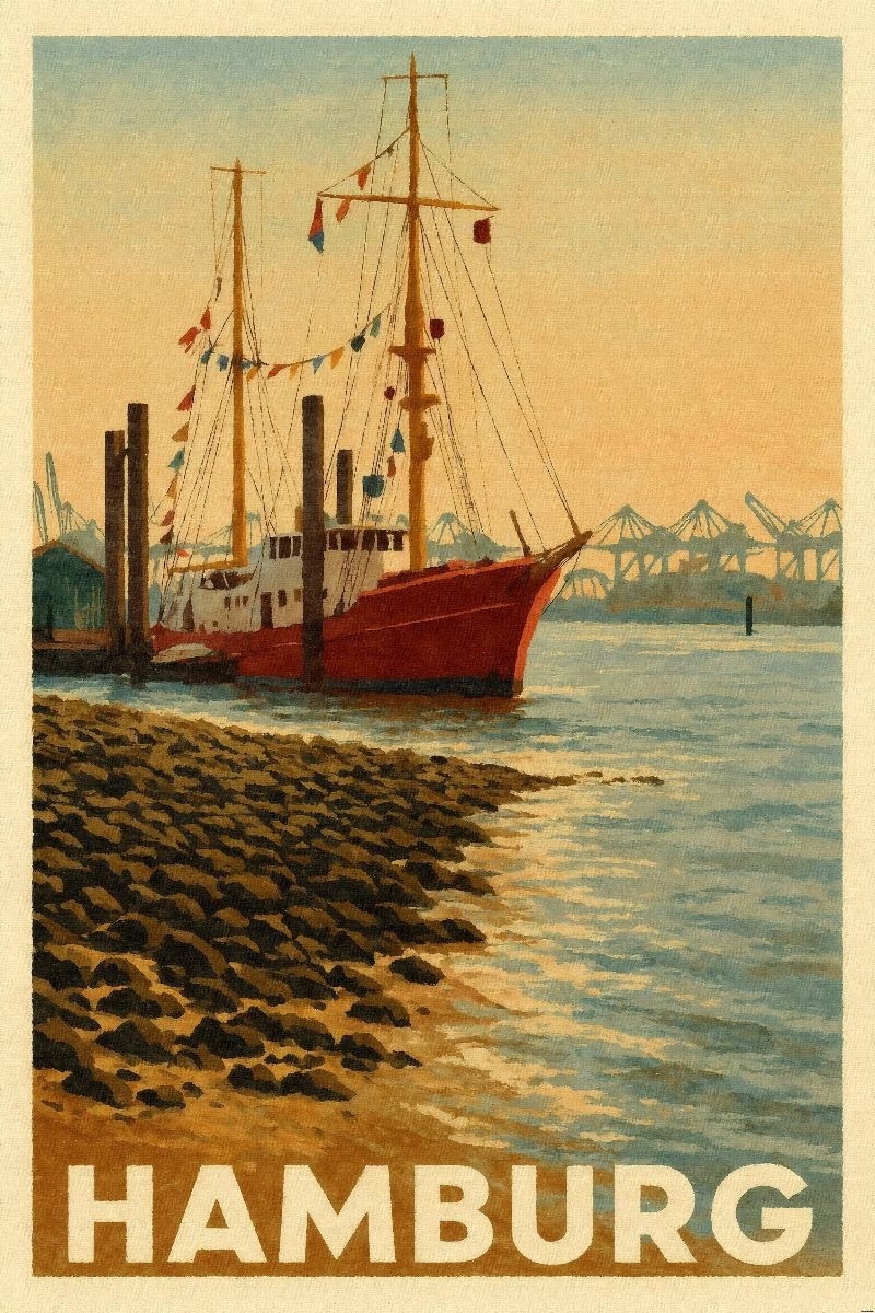 Feuerschiff Elbe 3 im Museumshafen Oevelgönne