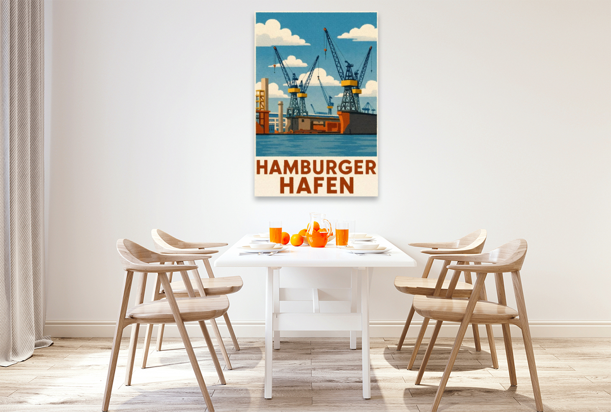 Hafenkräne in der Werft