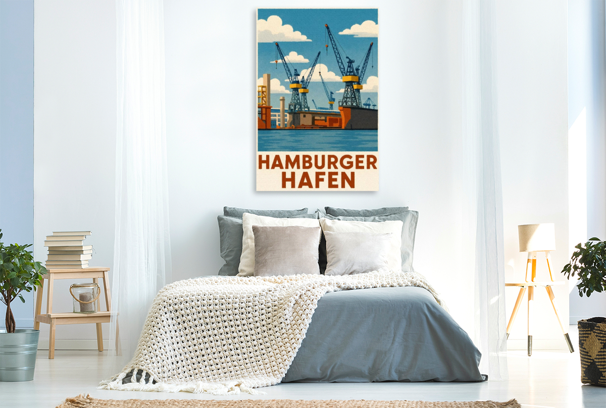 Hafenkräne in der Werft