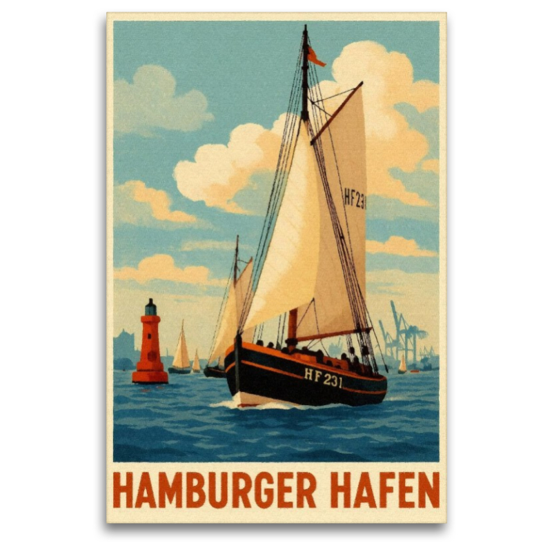 Historisches Segelschiff im Hafen