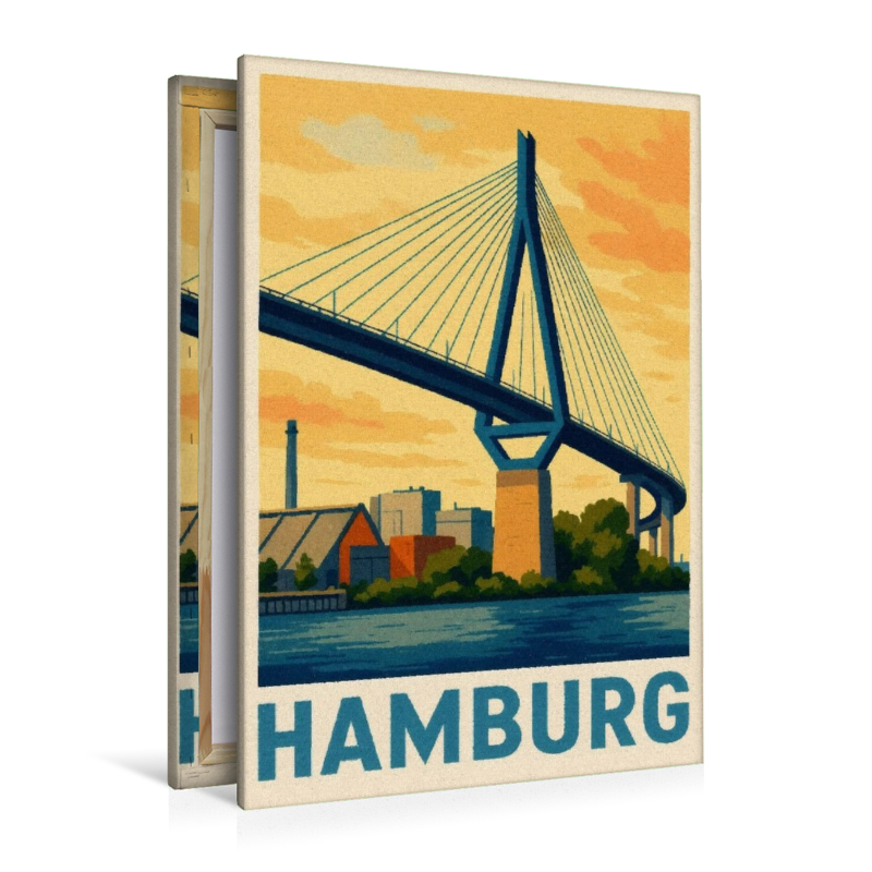Köhlbrandbrücke am Abend