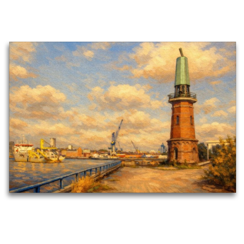 Leuchtturm Ellerholzhafen - Hamburg Steinwerder