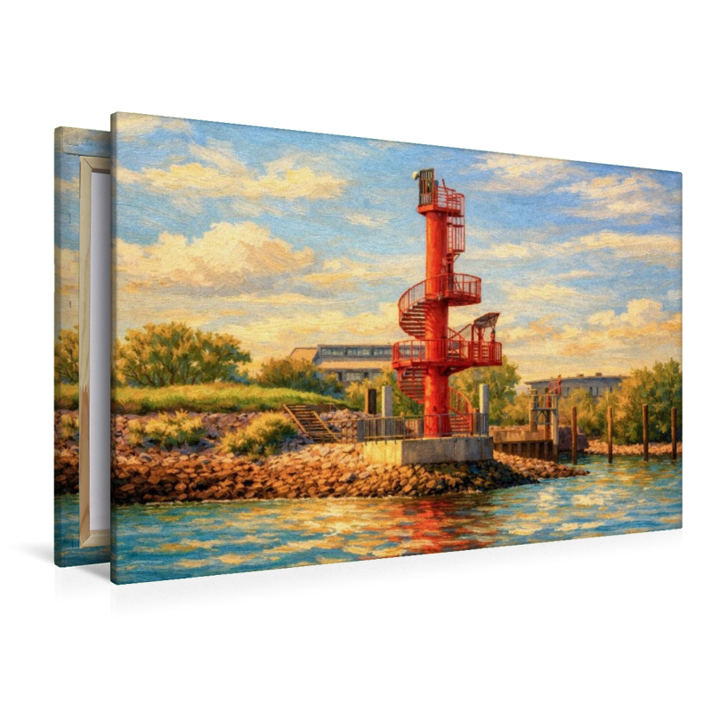 Unterfeuer Finkenwerder mit Aussichtsturm