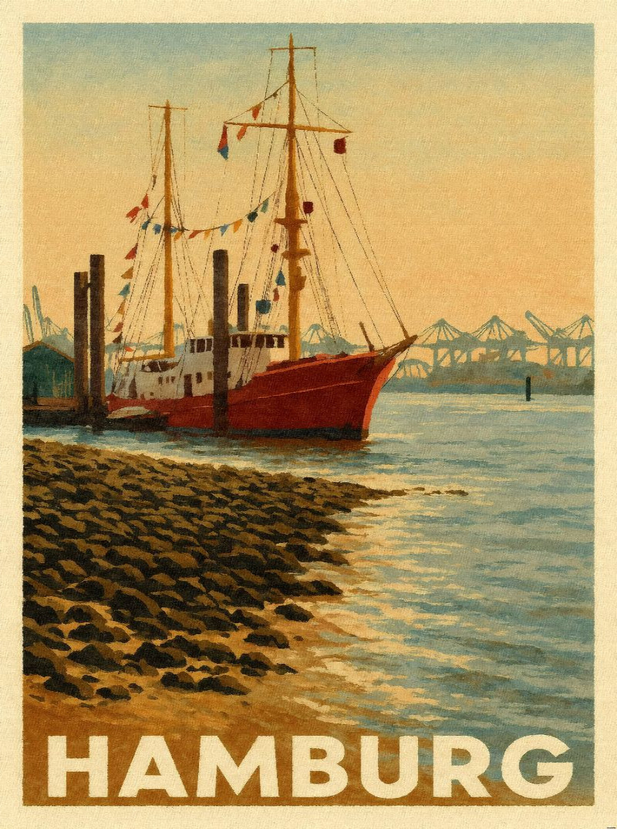 Feuerschiff Elbe 3 im Museumshafen Oevelgönne