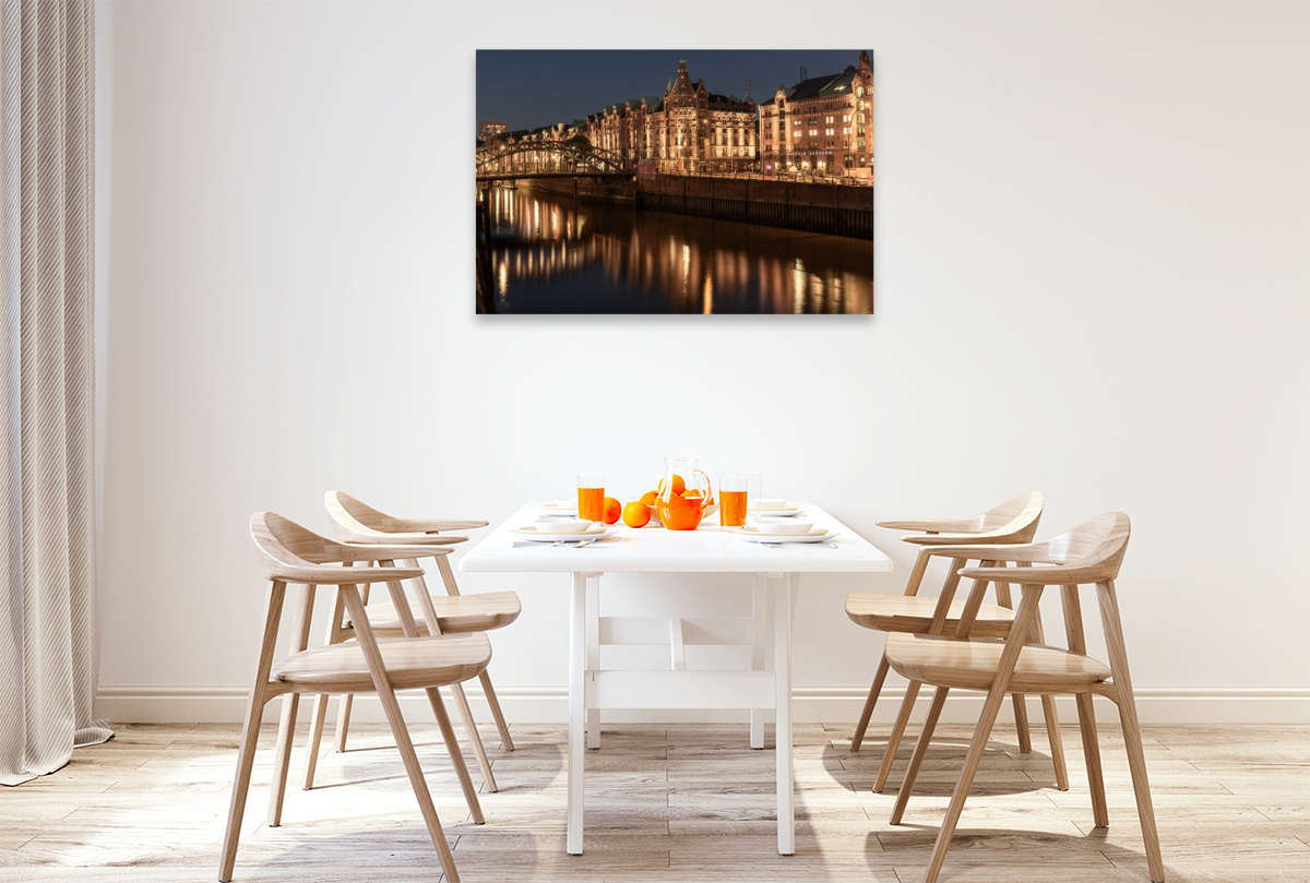 Speicherstadt und Brooksbrücke in Hamburg
