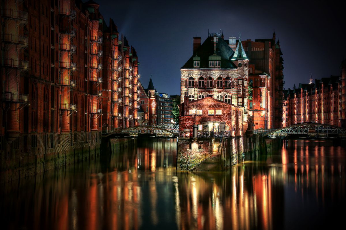 Wasserschloss Hamburg am Wandrahmsfleet