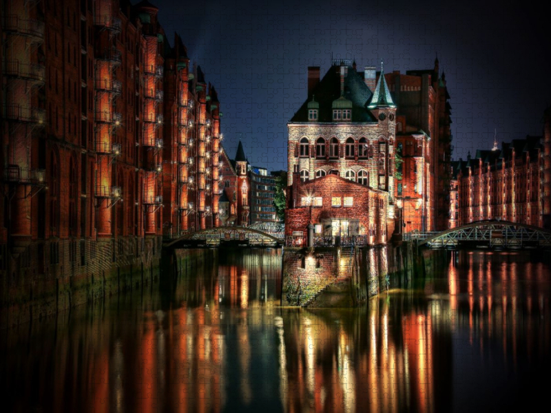 Wasserschloss Hamburg am Wandrahmsfleet