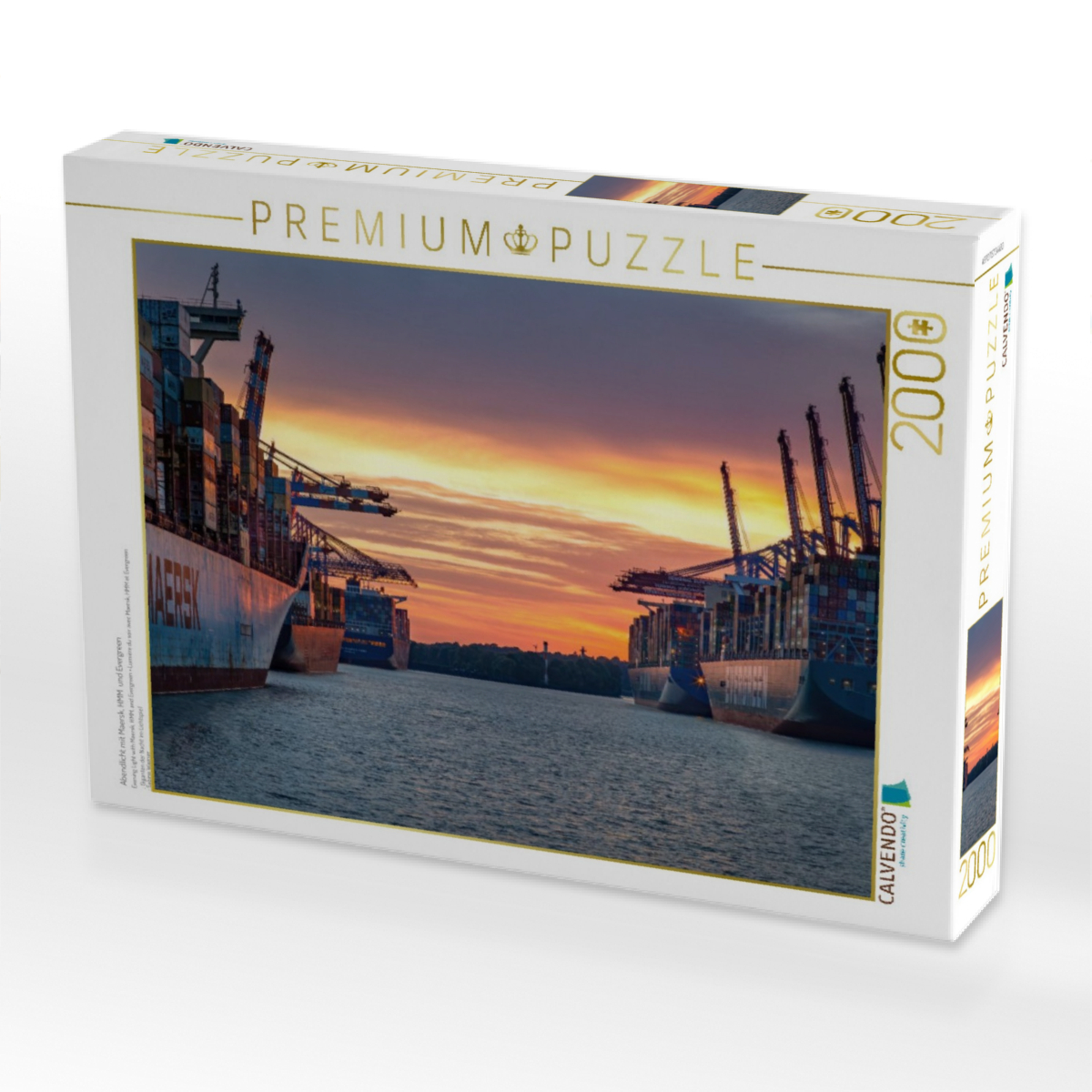 Abendlicht mit Maersk, HMM  und Evergreen