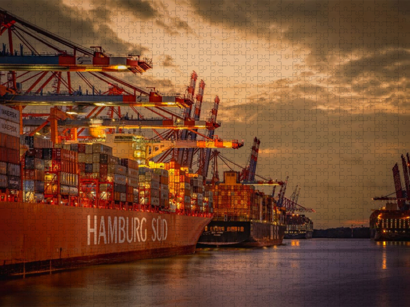 Containerschiff Hamburg Süd und  MSC Irene