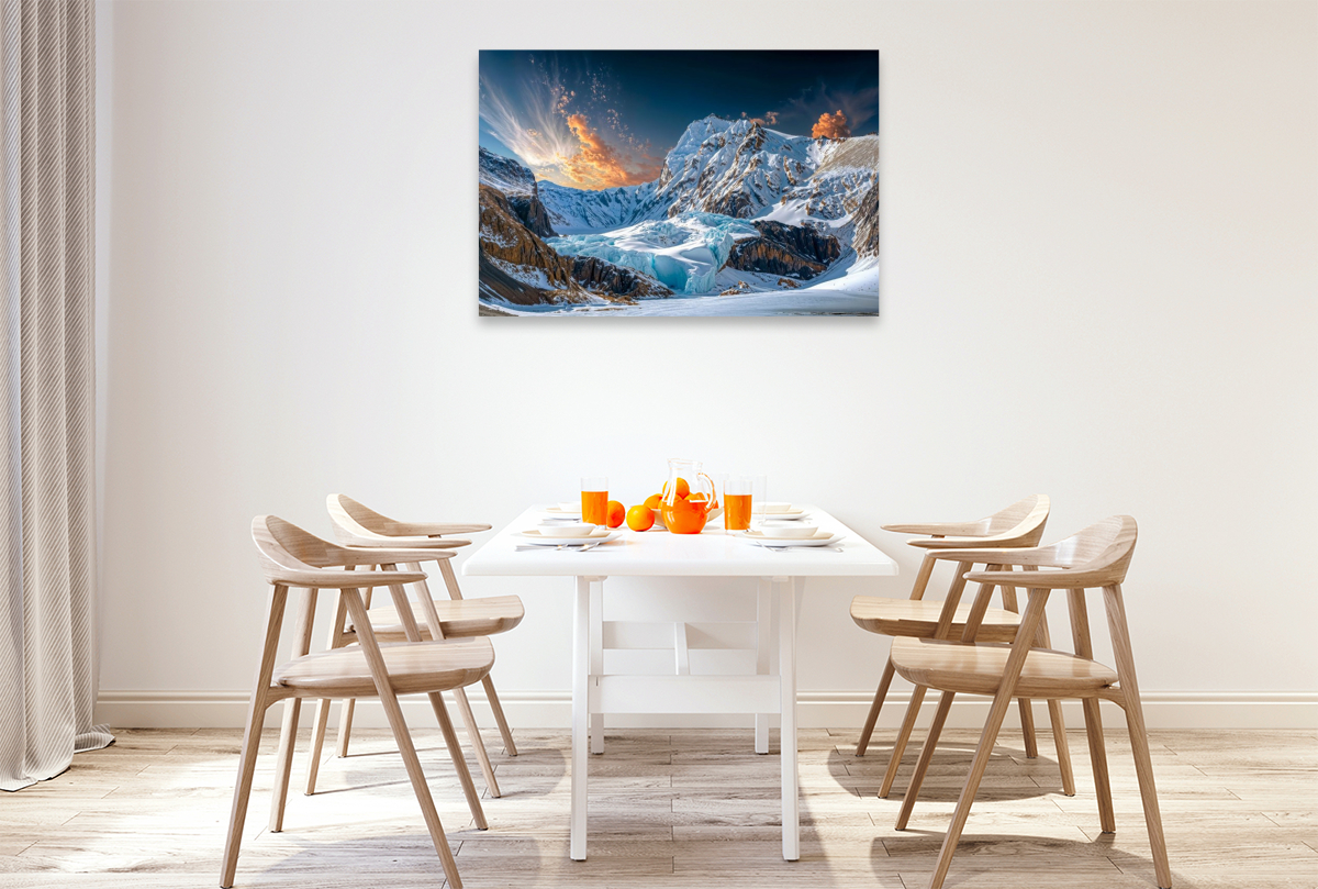 Der Athabasca-Gletscher in den Rocky Mountains