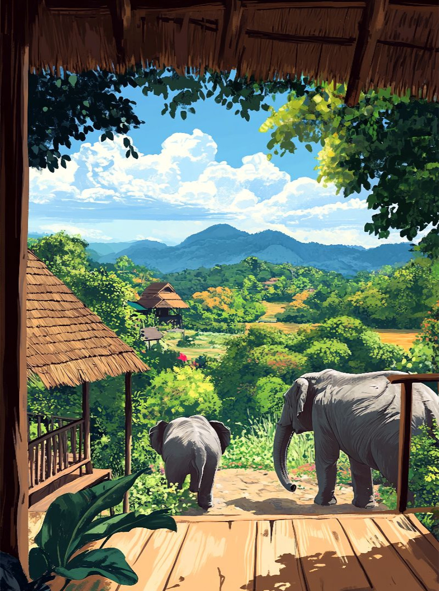 Elephant Nature Park in Chiang Mai - Thailand
