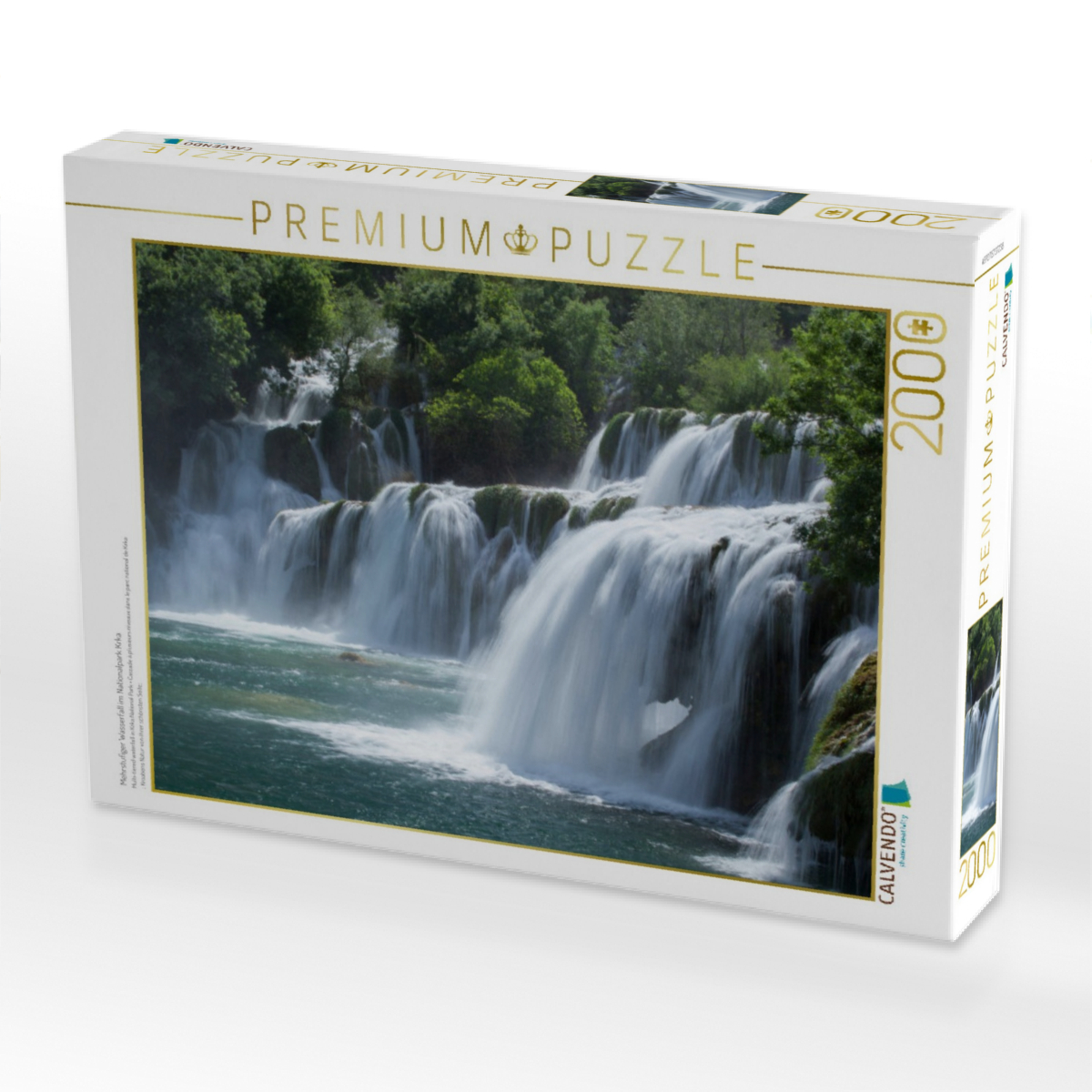 Mehrstufiger Wasserfall im Nationalpark Krka