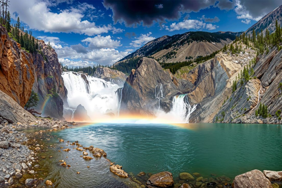 Virginia Falls im Nahanni National Park Reserve