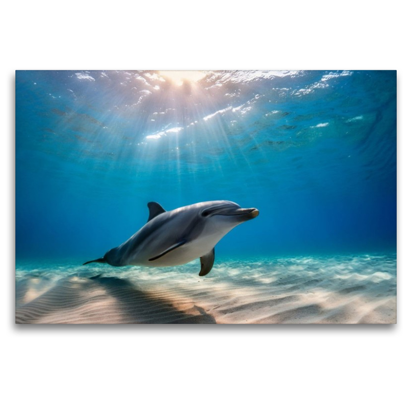 Delfin auf dem Boden des Meeres