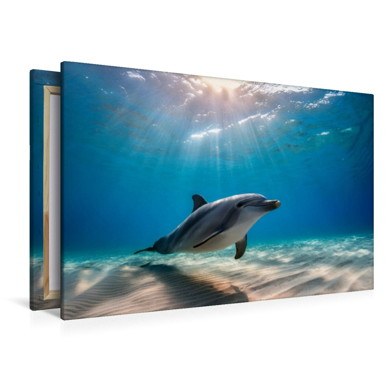 Delfin auf dem Boden des Meeres