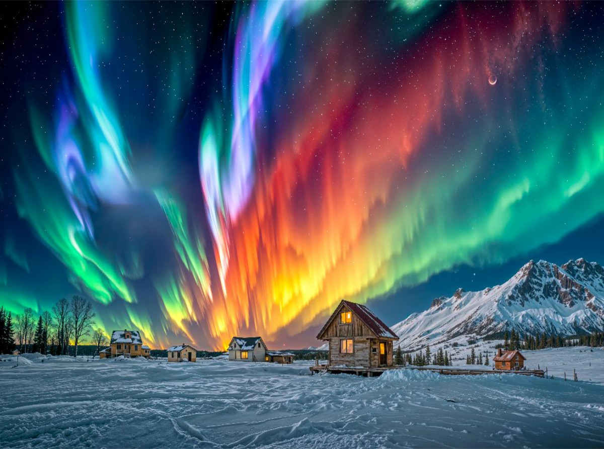 Polarlichter im kanadischen Outback