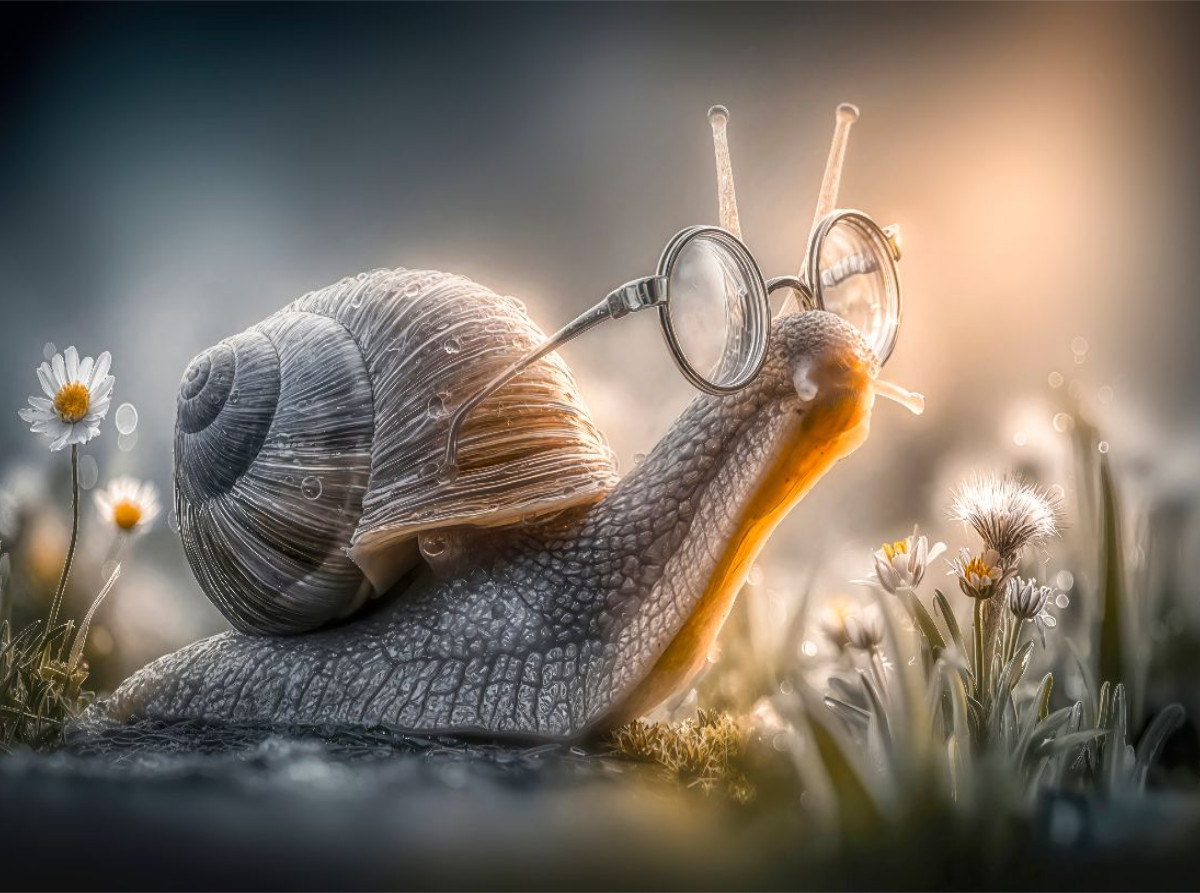Eine Schnecke