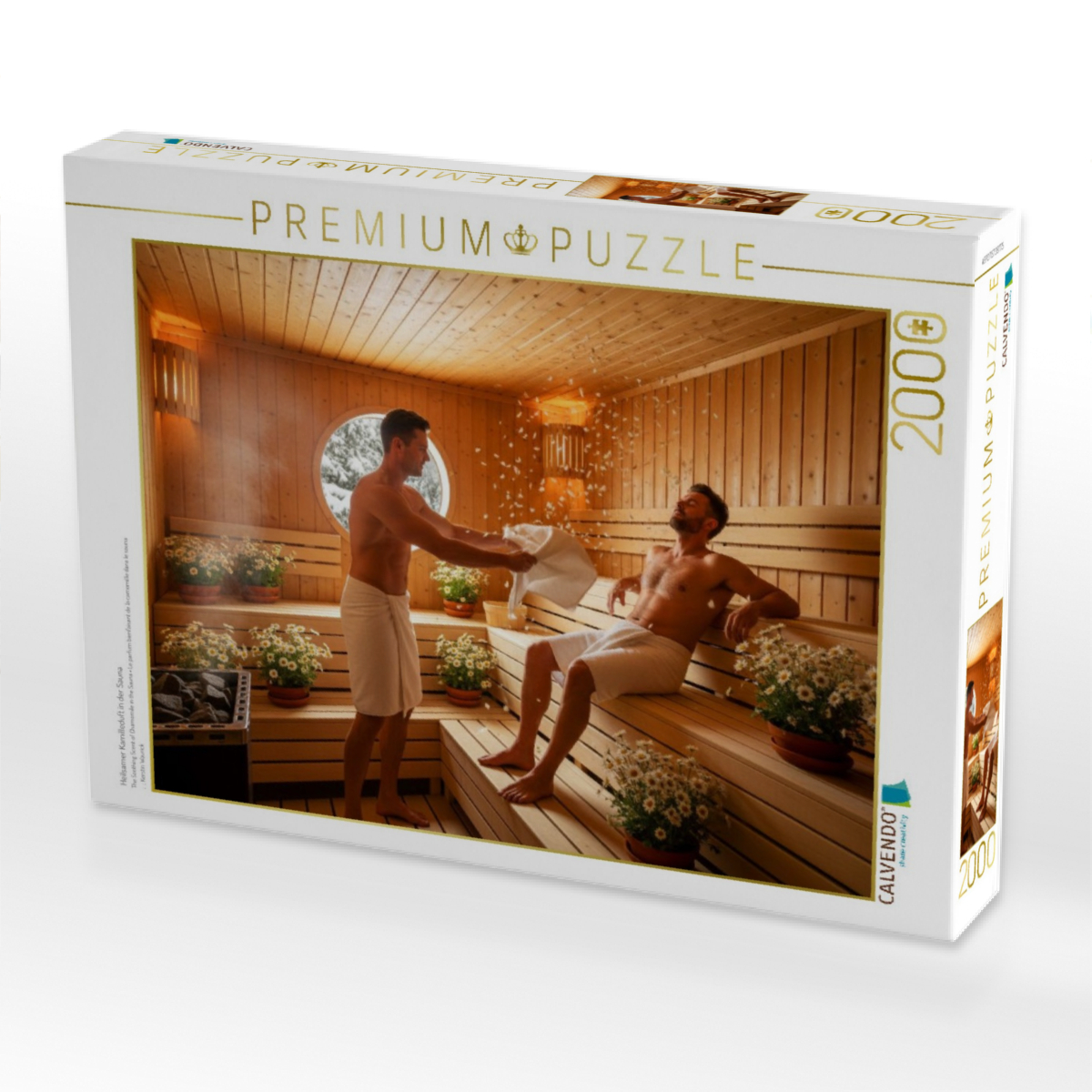 Heilsamer Kamilleduft in der Sauna
