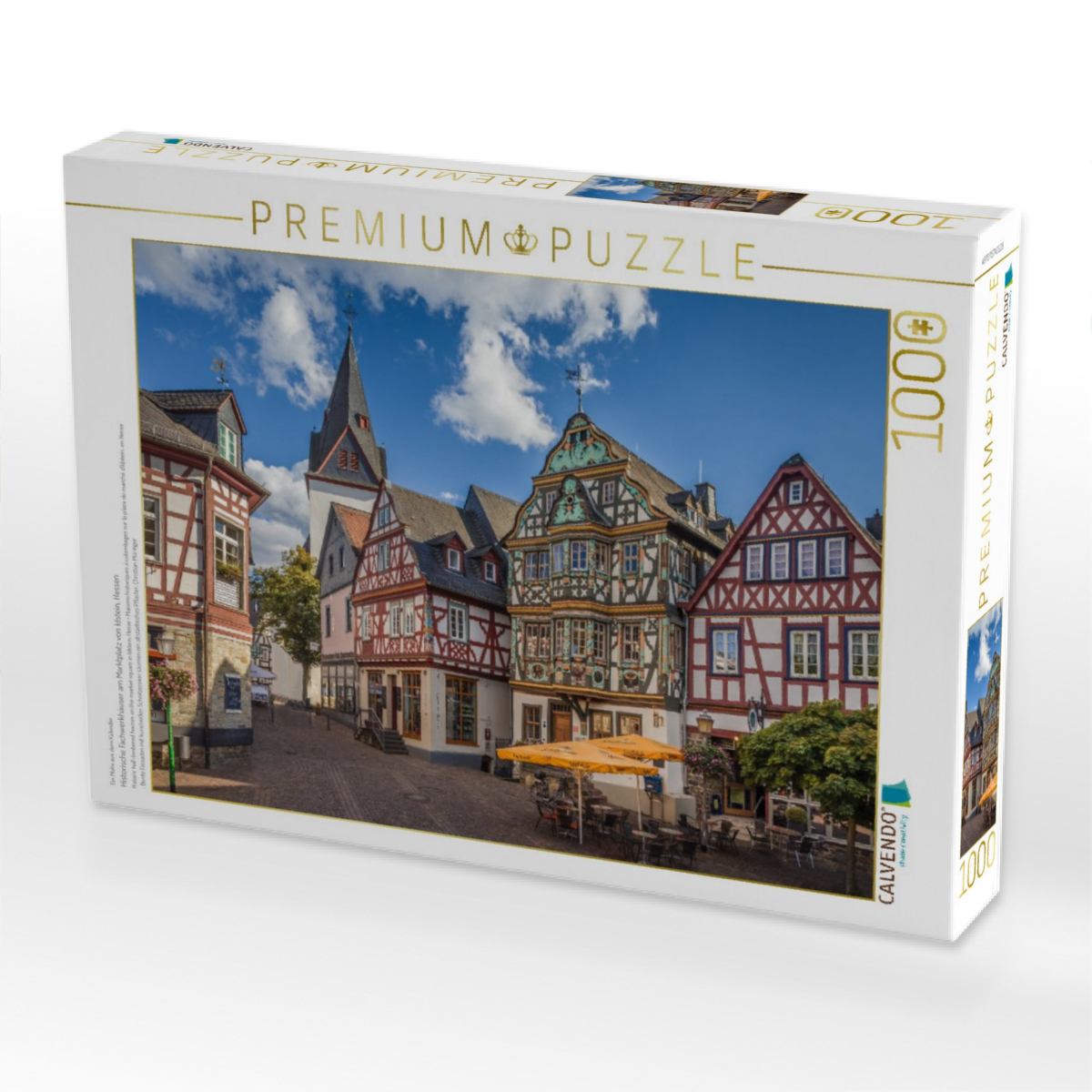 Historische Fachwerkhäuser am Marktplatz von Idstein, Hessen
