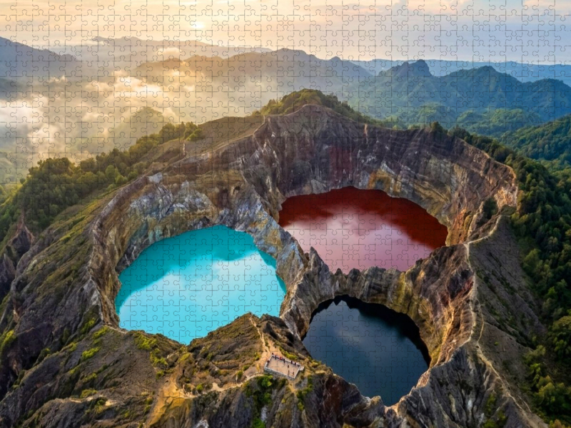 Insel Flores - Indonesien - die dreifarbigen Vulkanseen