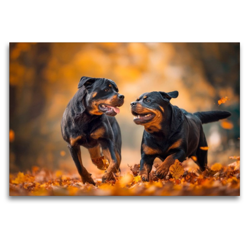 Rottweiler - Herbstfreude auf vier Pfoten