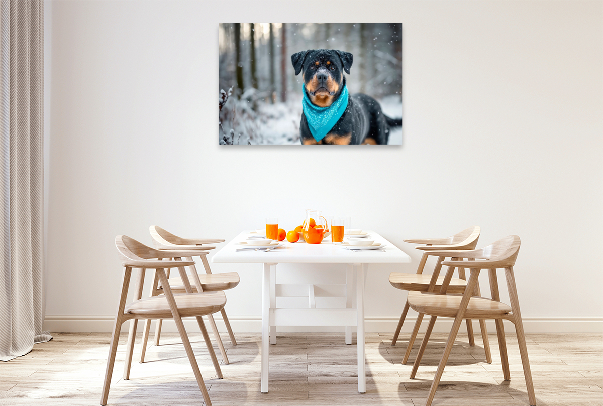Rottweiler - Imposanter Begleiter im Schnee