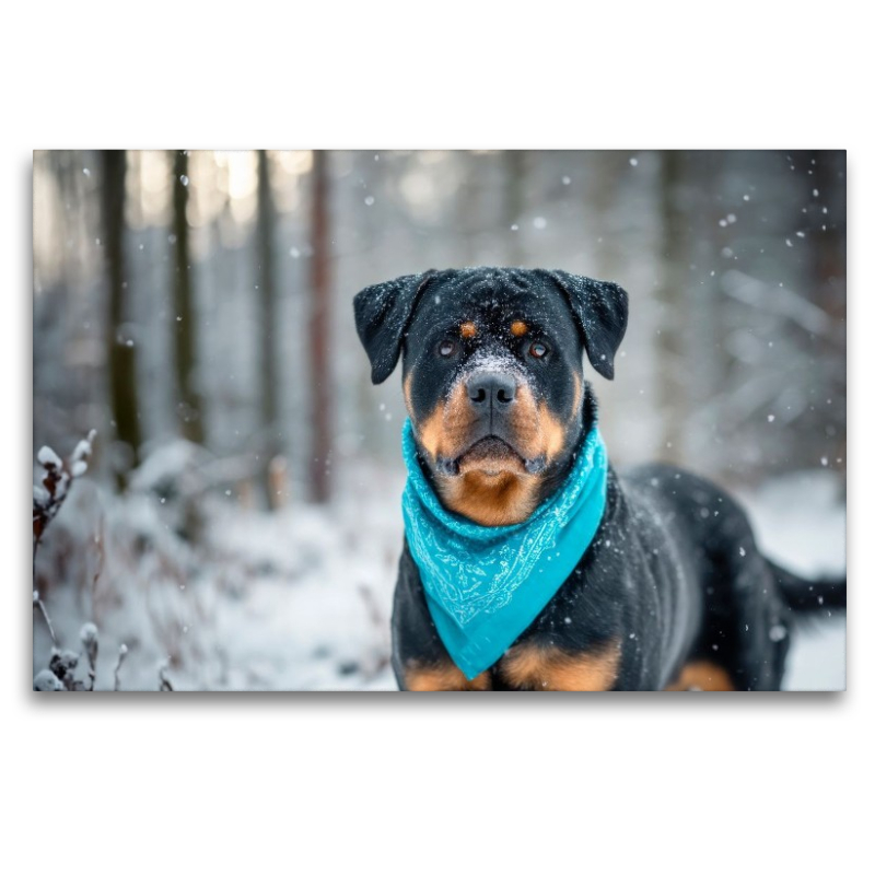 Rottweiler - Imposanter Begleiter im Schnee