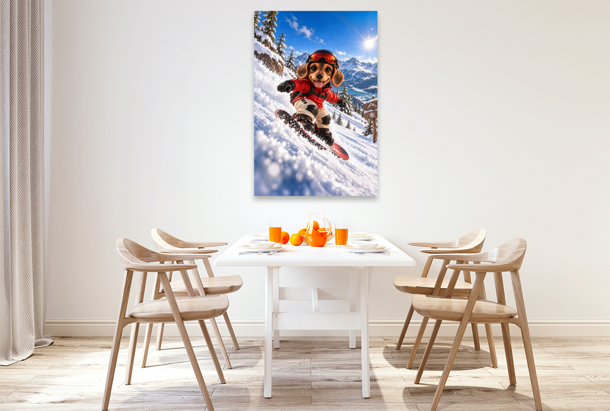 Dackel Lui – Snowboarder