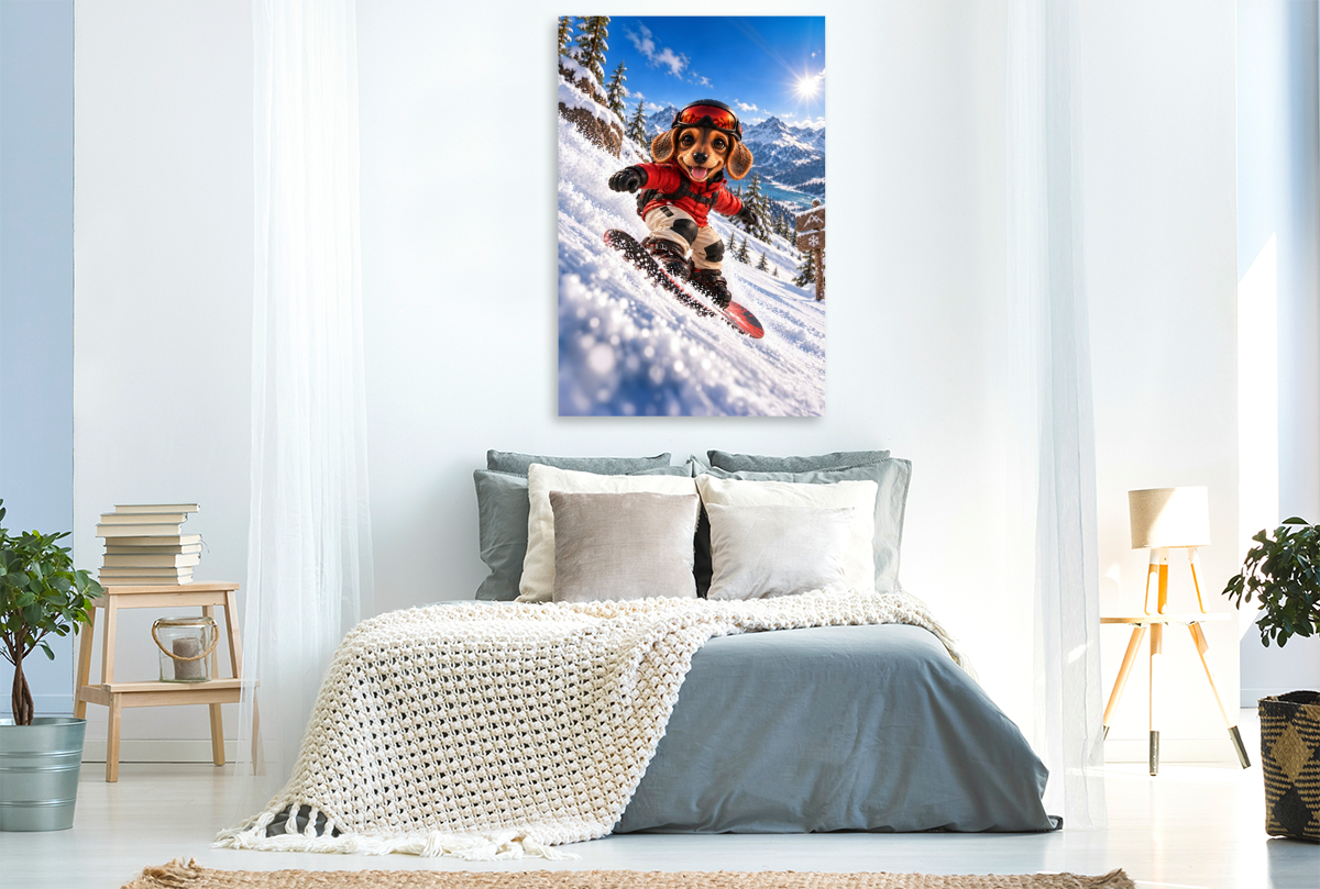 Dackel Lui – Snowboarder
