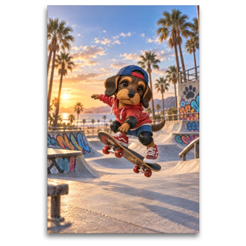 Dackel Motte – Skate Girl