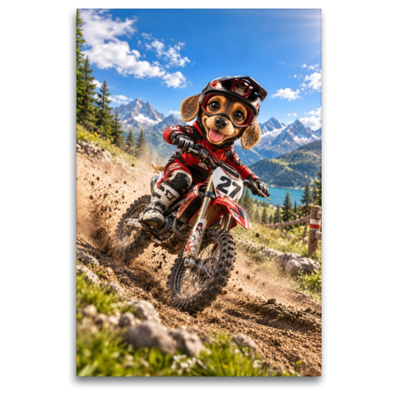 Dackel Lui – Motocross Racer