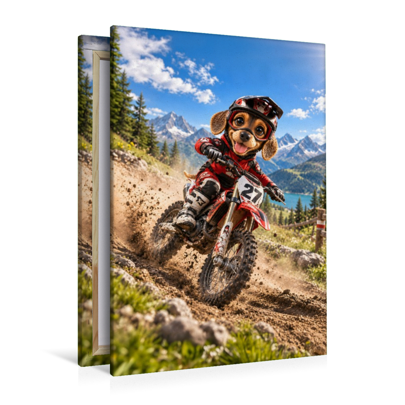 Dackel Lui – Motocross Racer