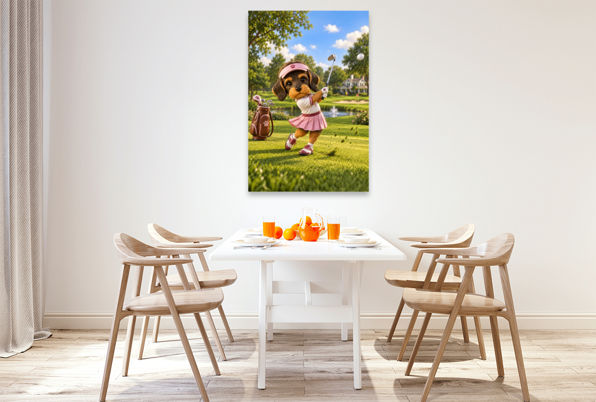 Dackel Motte – Golfstar