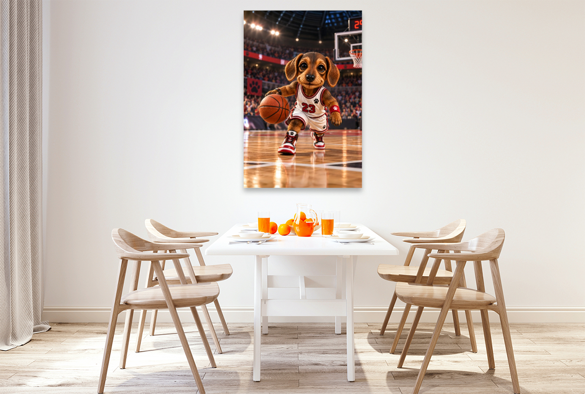 Dackel Lui – Basketball-Star