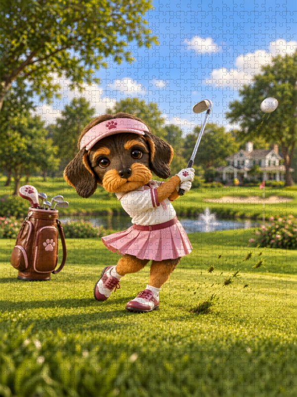 Dackel Motte – Golfstar
