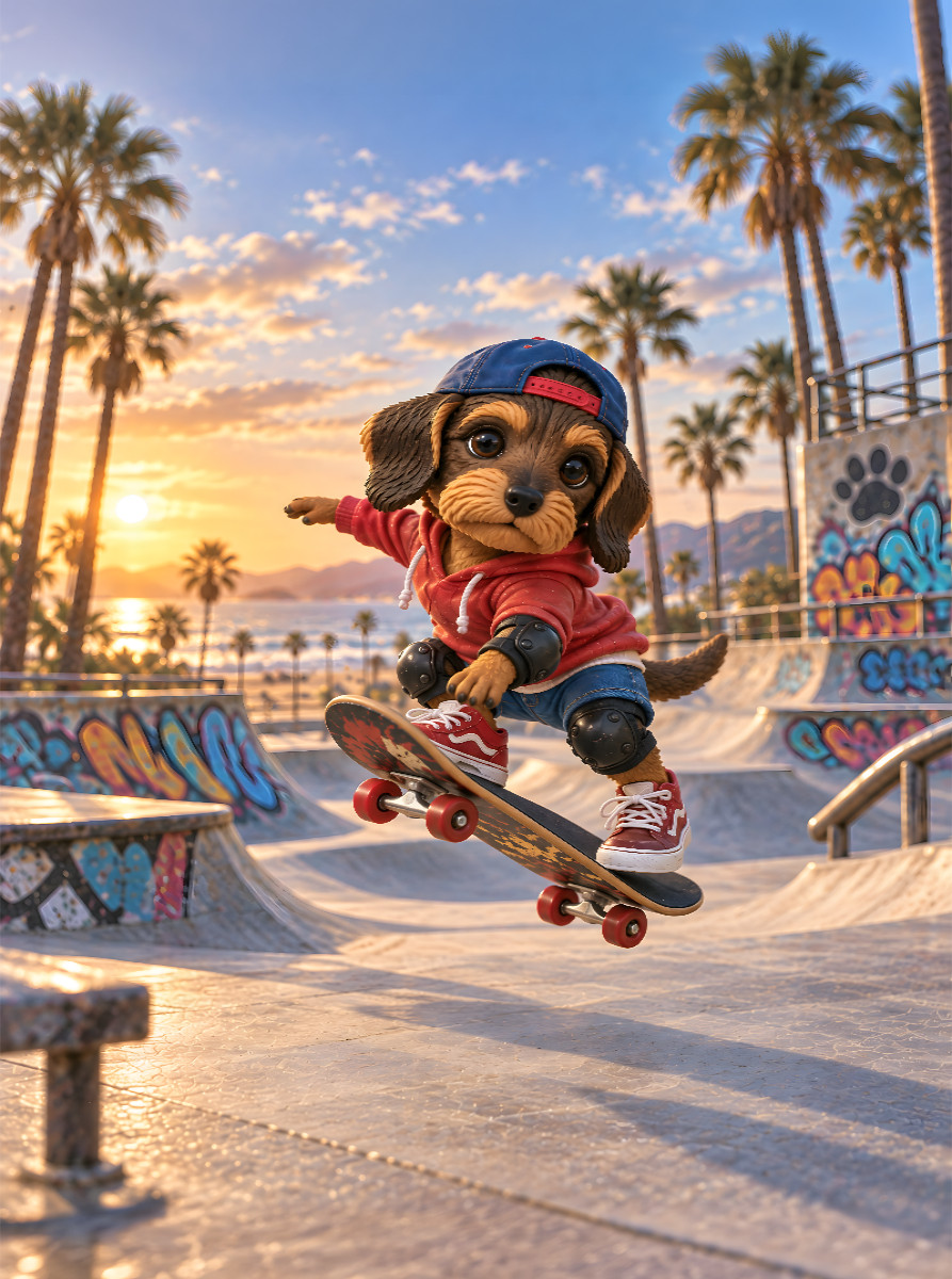 Dackel Motte – Skate Girl