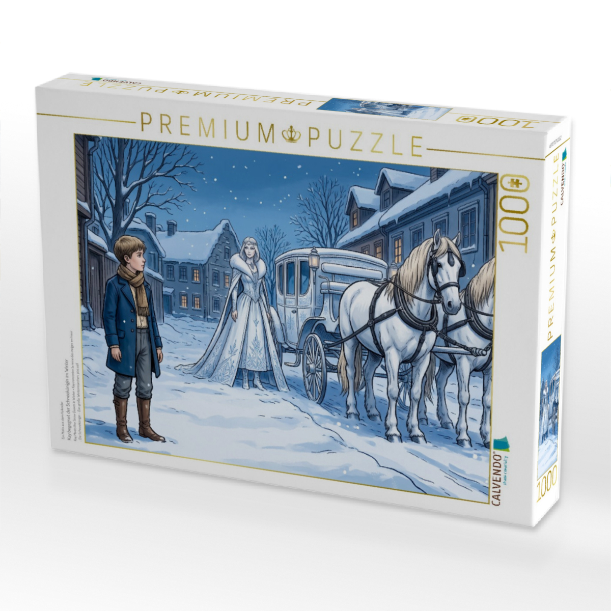 Kay begegnet der Schneekönigin im Winter