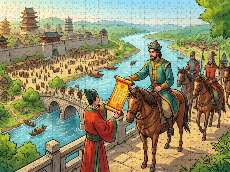 23 Jahre - Marco Polo reist als Gesandter