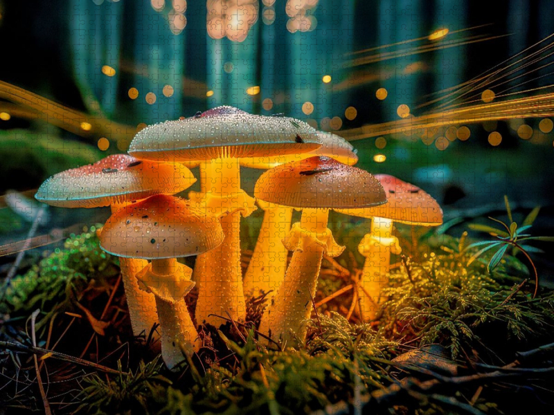 Mooslicht‑Momente, wenn Licht im Grün zur Magie wird.