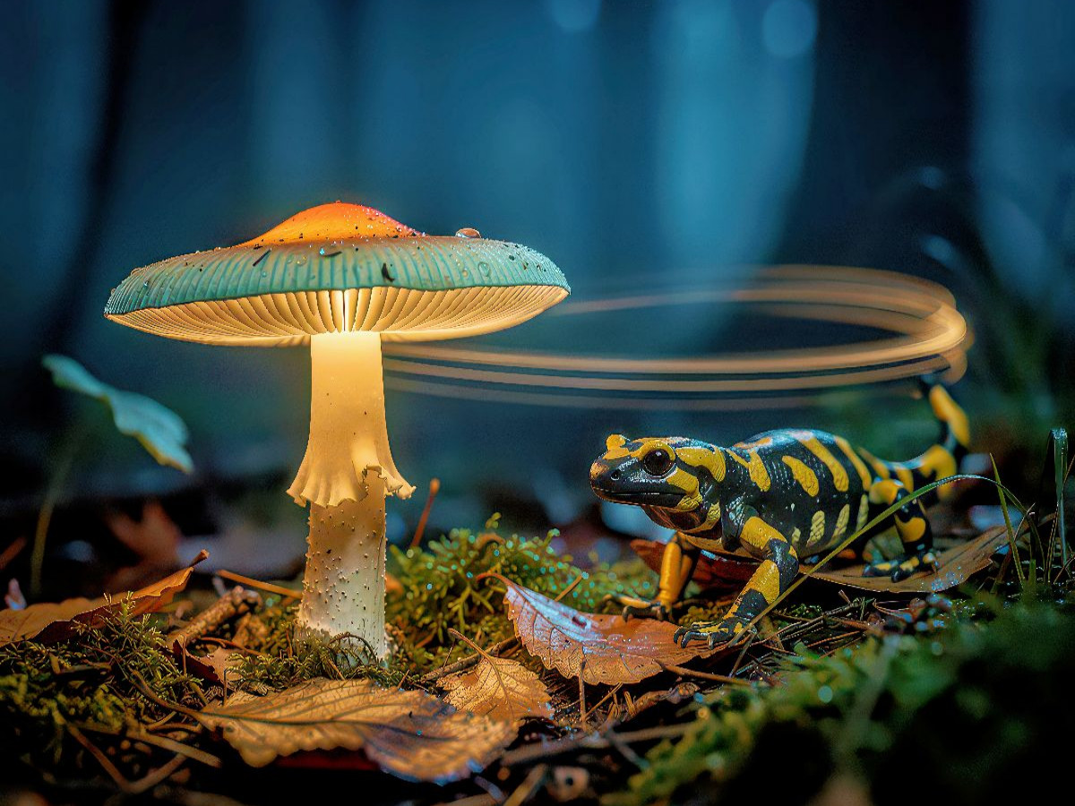 Zwischen Moos und Nostalgie, Pilze als stille Begleiter.