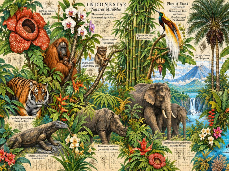 Naturhistorischer Atlas von Indonesien