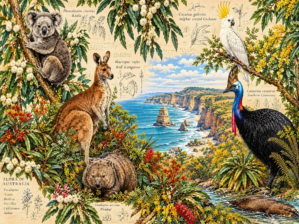 Naturhistorischer Atlas von Australien