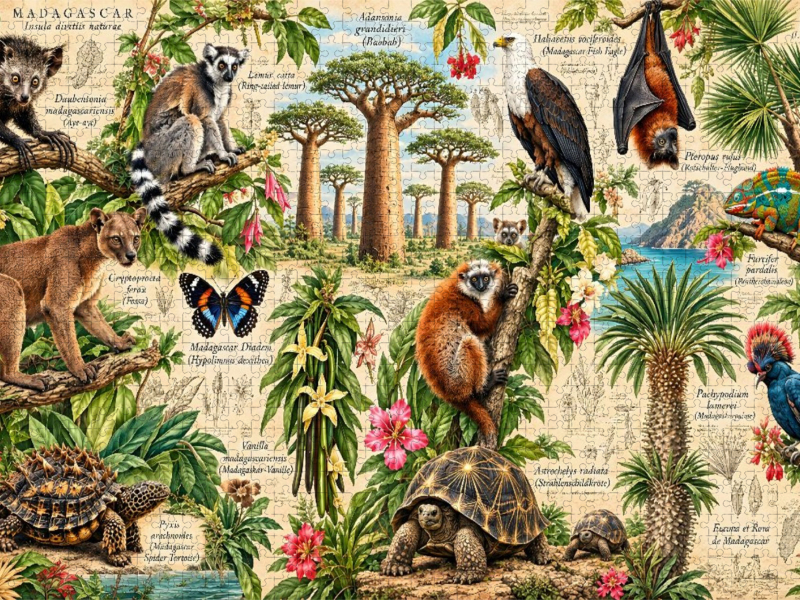 Naturhistorischer Atlas von Madagaskar
