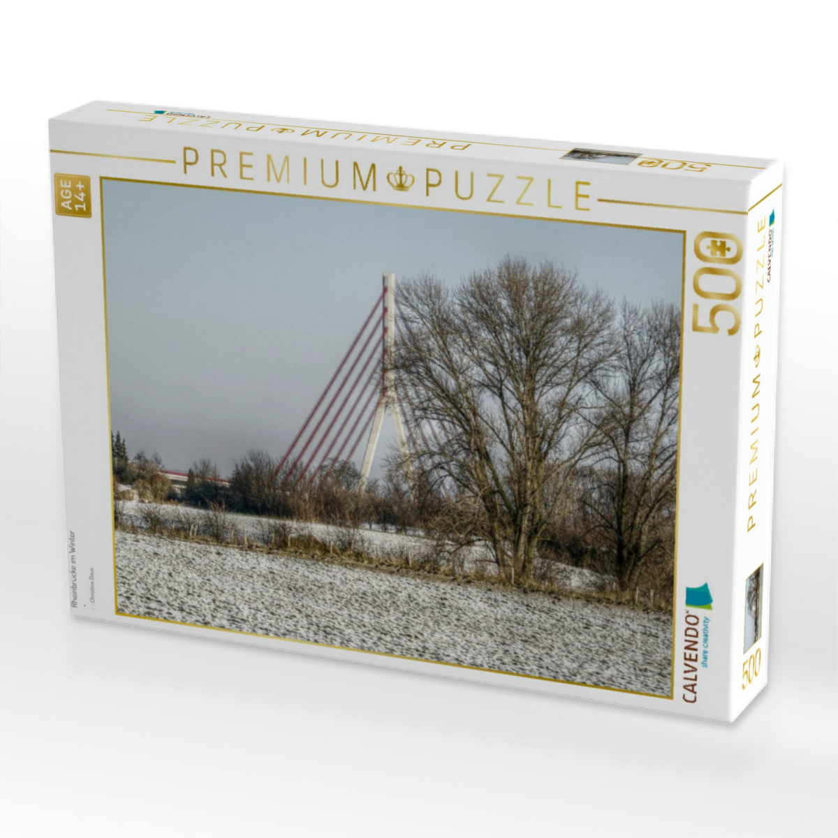 Rheinbrücke im Winter