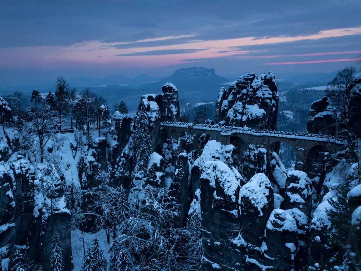 Winter an der Bastei