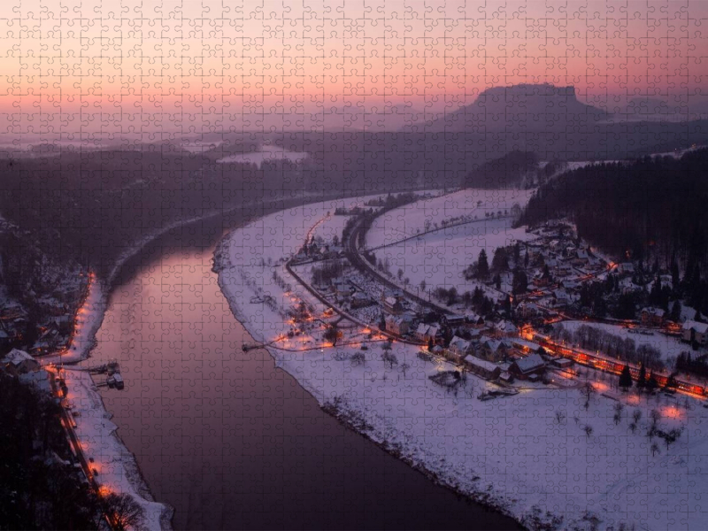 Elbe im Winter