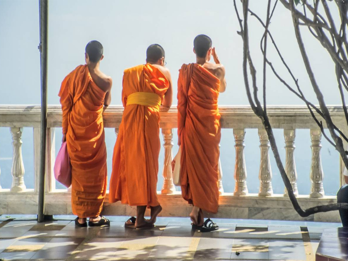 Buddhistische Mönche im Kloster Doi Suthep