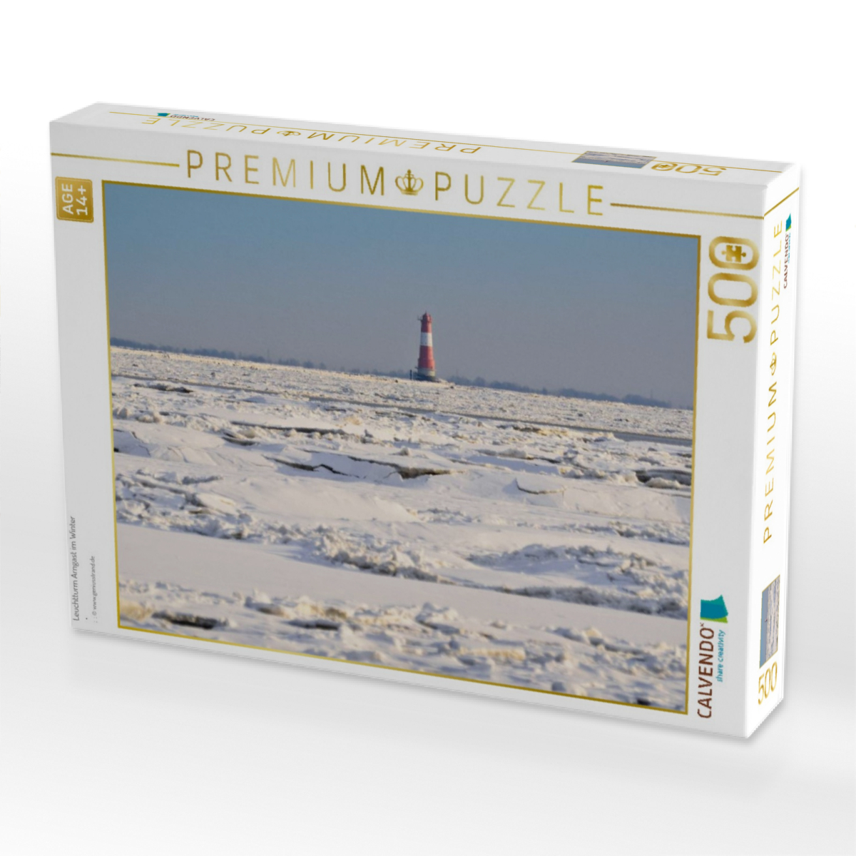 Leuchtturm Arngast im Winter